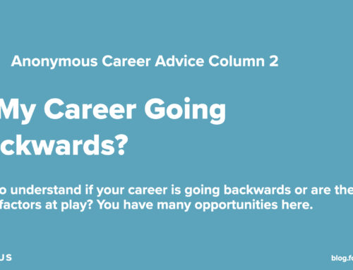 Career Going Backwards